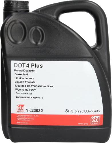 FEBI Bilstein 23932 - PŁYN HAMULCOWY DOT4 PLUS 5L