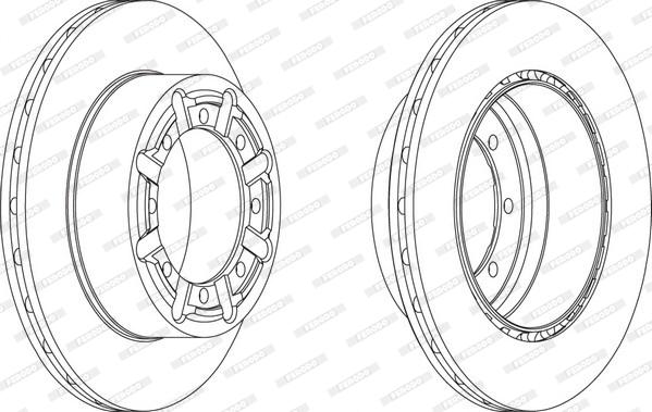 Ferodo FCR340A — Tarcza hamulcowa