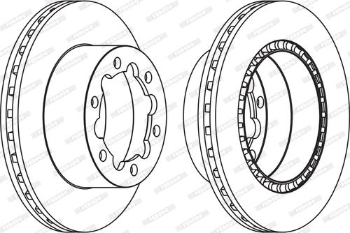 Ferodo FCR312A — Tarcza hamulcowa