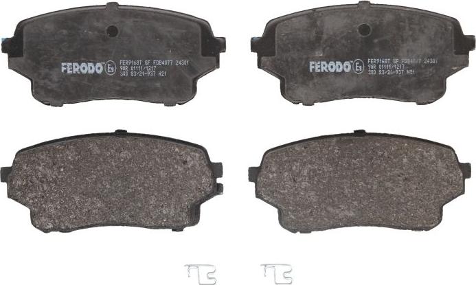 Ferodo FDB4077 — Zestaw klocków hamulcowych, hamulce tarczowe