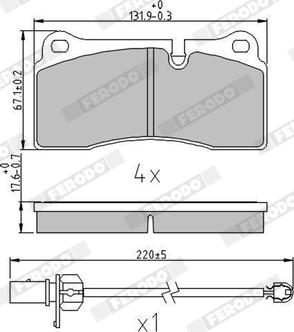 QUARO QP2005 - KLOCKI HAM. AUDI T. R8 4.2-5.2 QUATTRO 07-