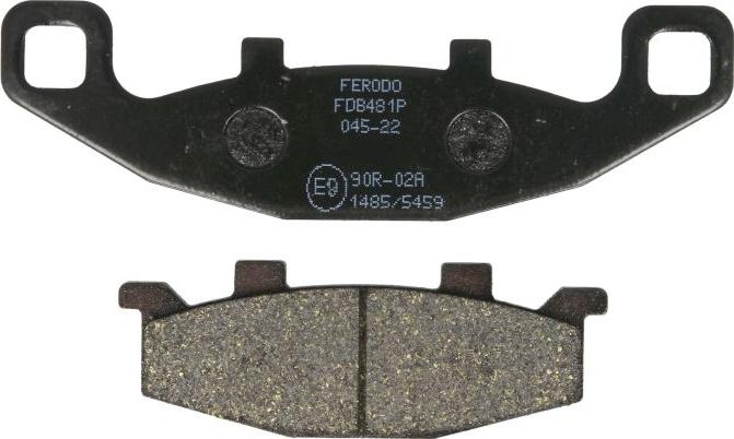 Ferodo FDB481P — Zestaw klocków hamulcowych, hamulce tarczowe