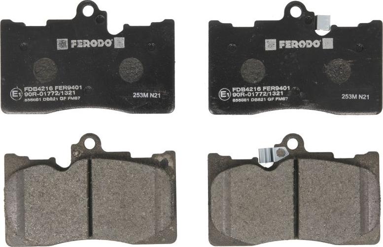 Ferodo FDB4216 — Zestaw klocków hamulcowych, hamulce tarczowe