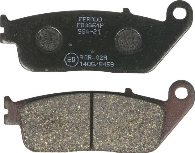Ferodo FDB664P — Zestaw klocków hamulcowych, hamulce tarczowe