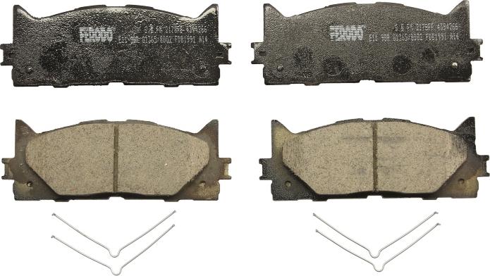 Ferodo FDB1991 — Zestaw klocków hamulcowych, hamulce tarczowe
