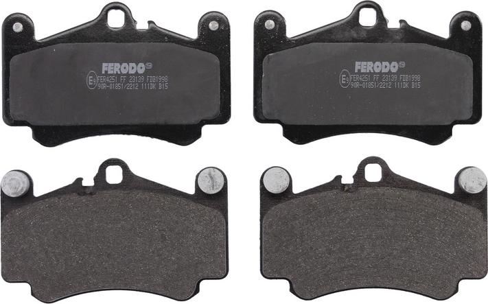 Ferodo FDB1998 — Zestaw klocków hamulcowych, hamulce tarczowe
