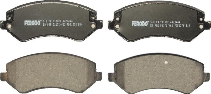 Ferodo FDB1576 — Zestaw klocków hamulcowych, hamulce tarczowe