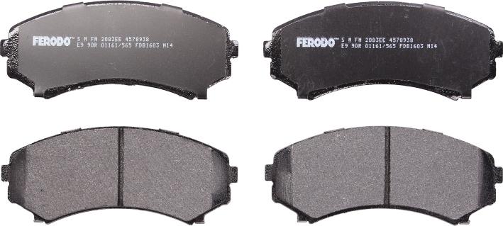 Ferodo FDB1603 — Zestaw klocków hamulcowych, hamulce tarczowe