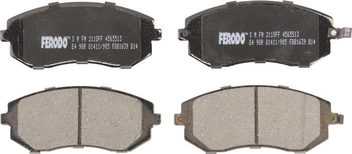 Ferodo FDB1639 — Zestaw klocków hamulcowych, hamulce tarczowe