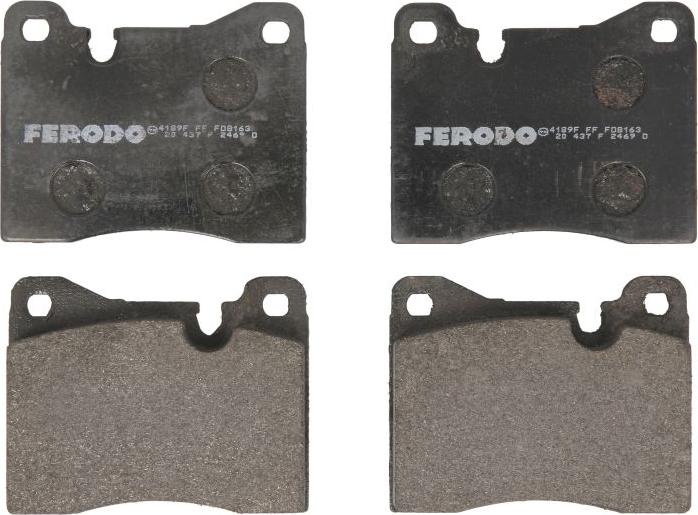 Ferodo FDB163 — Zestaw klocków hamulcowych, hamulce tarczowe