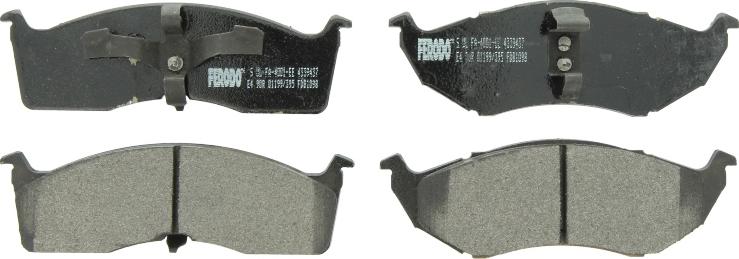 Ferodo FDB1098 — Zestaw klocków hamulcowych, hamulce tarczowe