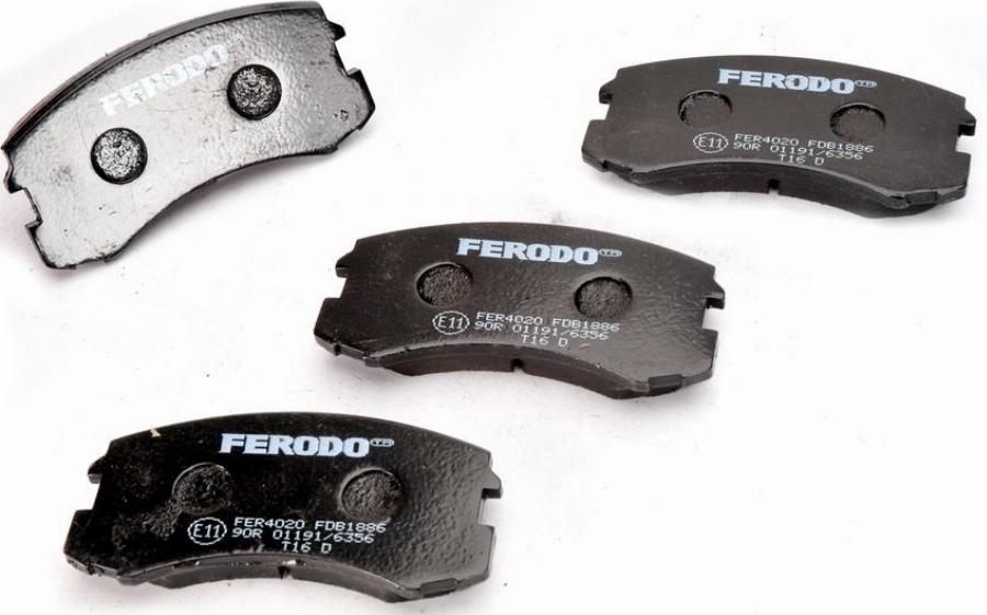 Ferodo FDB1886 — Zestaw klocków hamulcowych, hamulce tarczowe