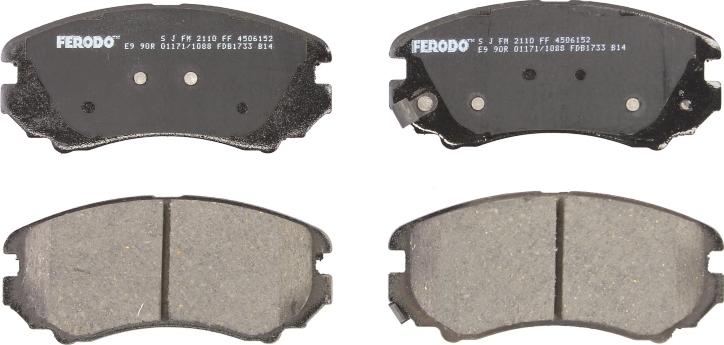 Ferodo FDB1733 — Zestaw klocków hamulcowych, hamulce tarczowe