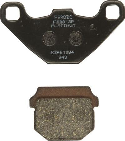 Ferodo FDB313P — Zestaw klocków hamulcowych, hamulce tarczowe