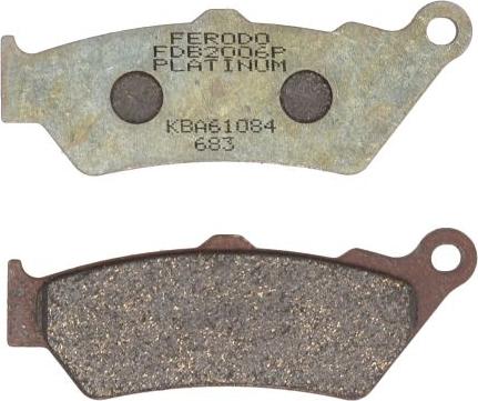 Ferodo FDB2006P — Zestaw klocków hamulcowych, hamulce tarczowe