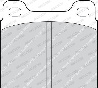 Ferodo FDB2H - Zestaw klocków hamulcowych, hamulce tarczowe