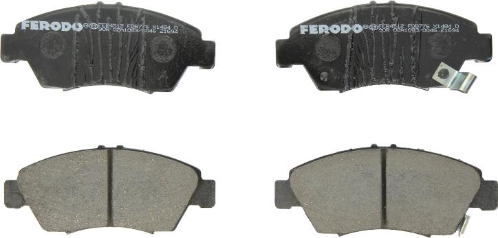 Ferodo FDB776 — Zestaw klocków hamulcowych, hamulce tarczowe