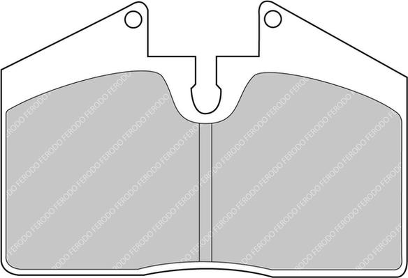 Ferodo Racing FCP451H — Zestaw klocków hamulcowych, hamulce tarczowe