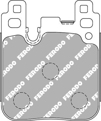 Ferodo Racing FCP4663Z — Zestaw klocków hamulcowych, hamulce tarczowe