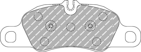 Ferodo Racing FCP4805H — Zestaw klocków hamulcowych, hamulce tarczowe