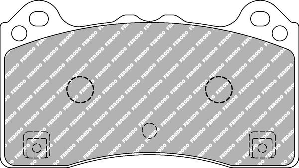 Ferodo Racing FCP4830H — Zestaw klocków hamulcowych, hamulce tarczowe