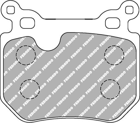 Ferodo Racing FCP4217H — Zestaw klocków hamulcowych, hamulce tarczowe
