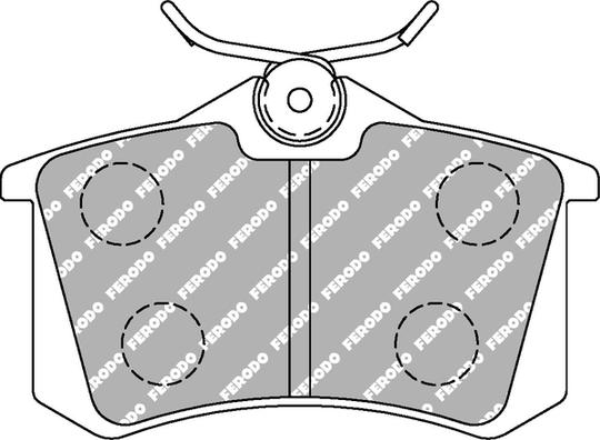 Ferodo Racing FCP541H — Zestaw klocków hamulcowych, hamulce tarczowe