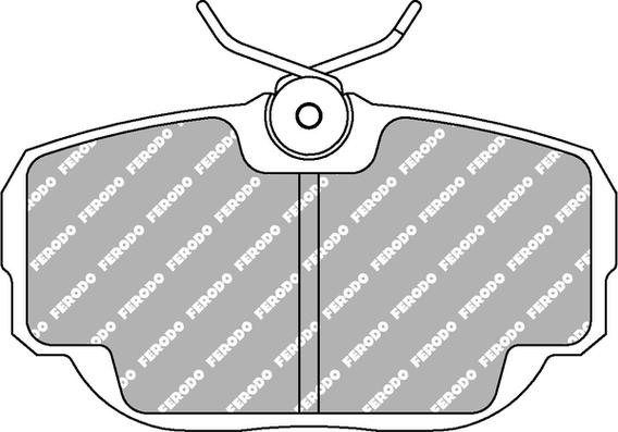 Ferodo Racing FCP660H — Zestaw klocków hamulcowych, hamulce tarczowe