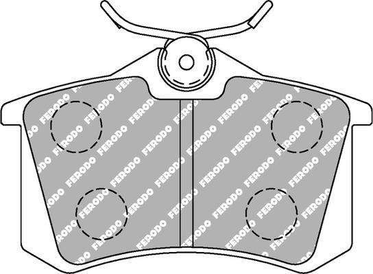 Ferodo Racing FCP1491H — Zestaw klocków hamulcowych, hamulce tarczowe