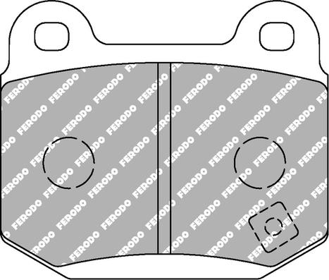 Ferodo Racing FCP1562H — Zestaw klocków hamulcowych, hamulce tarczowe