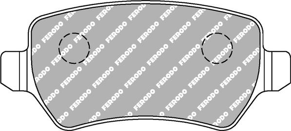 Delphi LP2853-C - Zestaw klocków hamulcowych, hamulce tarczowe