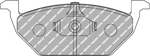 Ferodo Racing FCP1094H — Zestaw klocków hamulcowych, hamulce tarczowe