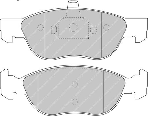 Ferodo Racing FCP1056H — Zestaw klocków hamulcowych, hamulce tarczowe