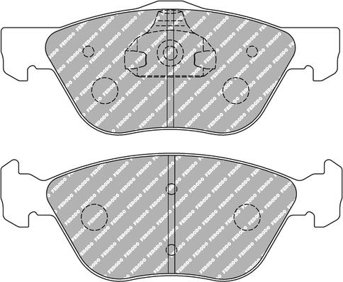 Ferodo Racing FCP1052H — Zestaw klocków hamulcowych, hamulce tarczowe