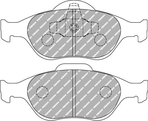 Ferodo Racing FCP1394H — Zestaw klocków hamulcowych, hamulce tarczowe