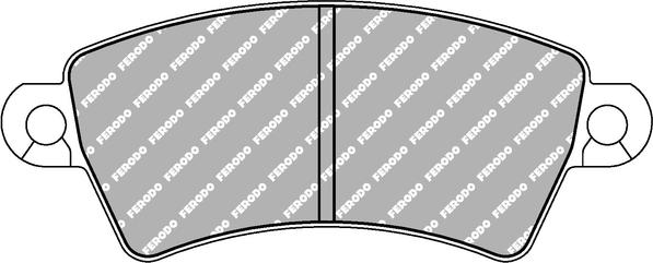 Ferodo Racing FCP1370H — Zestaw klocków hamulcowych, hamulce tarczowe