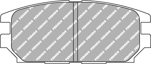 Ferodo Racing FCP1280H — Zestaw klocków hamulcowych, hamulce tarczowe