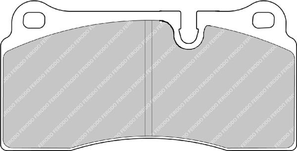 Ferodo Racing FCP1281H — Zestaw klocków hamulcowych, hamulce tarczowe