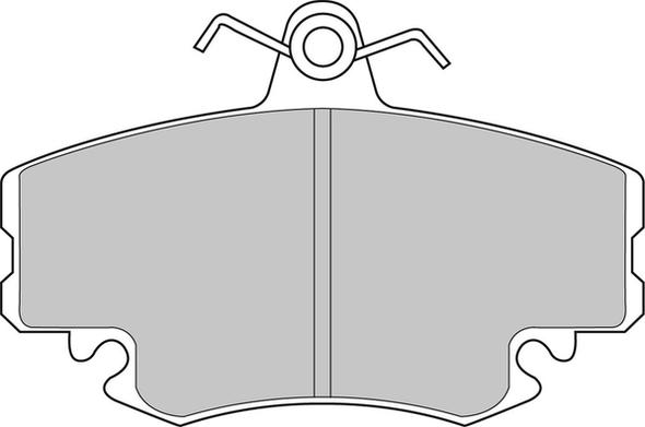 Ferodo Racing FCP845H — Zestaw klocków hamulcowych, hamulce tarczowe
