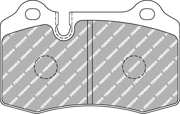 Ferodo Racing FCP721H — Zestaw klocków hamulcowych, hamulce tarczowe