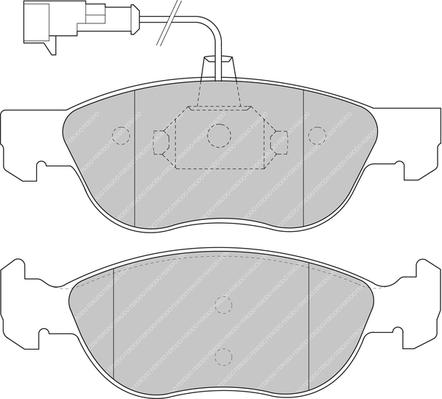 Ferodo Racing FDS1056 — Zestaw klocków hamulcowych, hamulce tarczowe