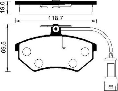 Hart 221 603 - KLOCKI HAMULCOWE PRZÓD