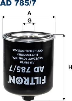 Filtron AD 785/7 — Wkład osuszacza powietrza, instalacja pneumatyczna