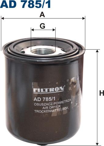 Filtron AD785 — Wkład osuszacza powietrza, instalacja pneumatyczna