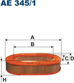 Filtron AE345/1 - Filtr powietrza silnika, który wychwytuje kurz, sadzę i zanieczyszczenia, zanim powietrze dostanie się do układu dolotowego
