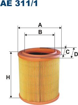 Filtron AE311/1 — Filtr powietrza