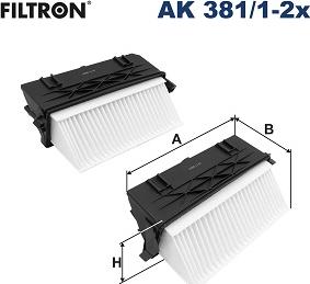 Filtron AK 381/1-2x — Filtr powietrza
