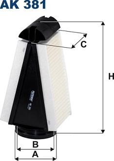Filtron AK 381 — Filtr powietrza