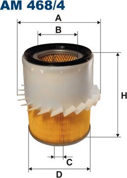 Filtron AM468/4 - FILTR POWIETRZA