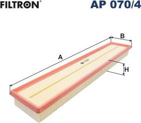 Filtron AP 070/4 - Filtr powietrza silnika, który wychwytuje kurz, sadzę i zanieczyszczenia, zanim powietrze dostanie się do układu dolotowego